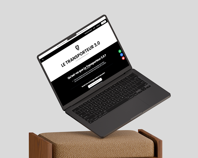 Le Transporteur 3.0 - Site vitrine avec calculateur API et paiement en ligne