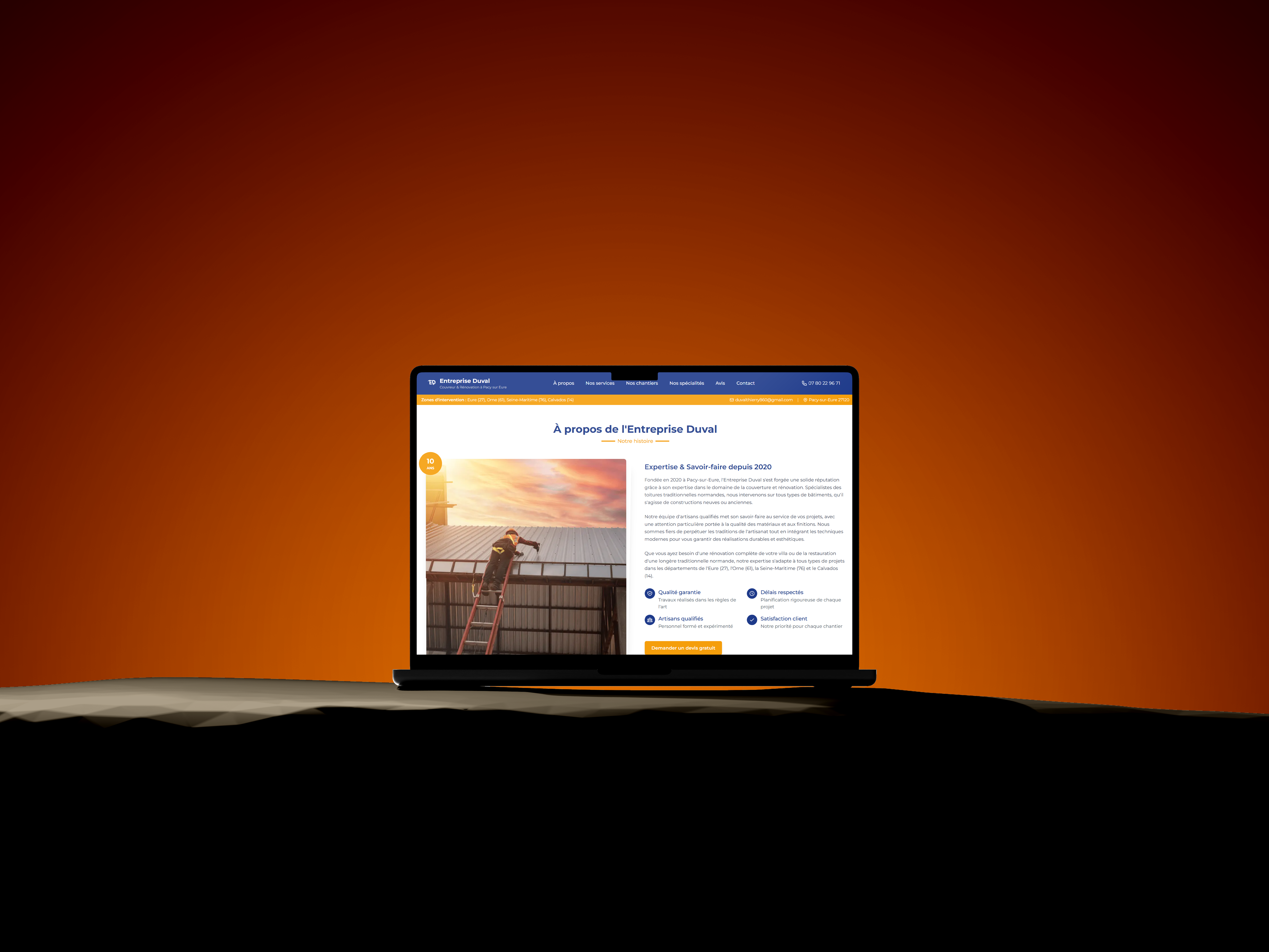 Duval Entreprise - création site web & SEO