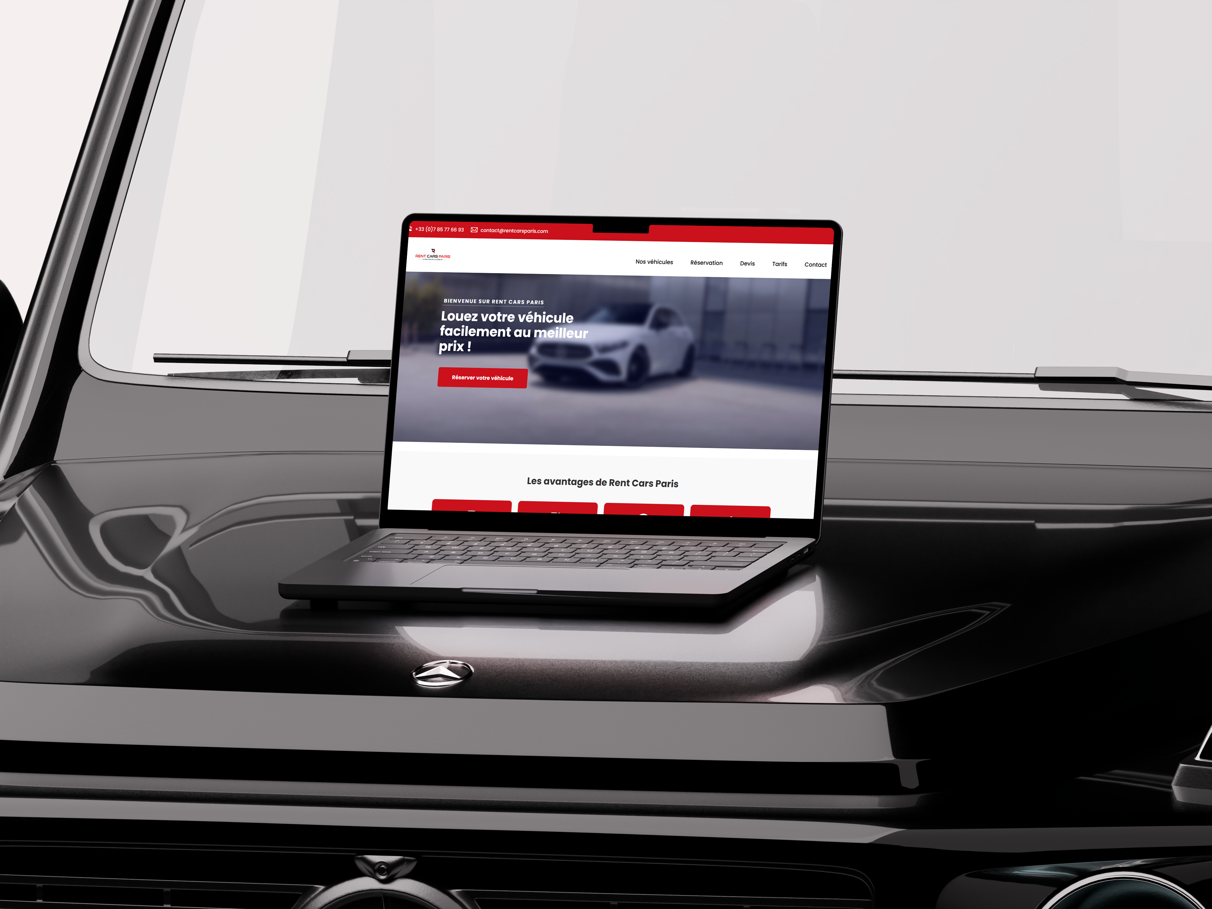 Rent Cars Paris - création site web & SEO local